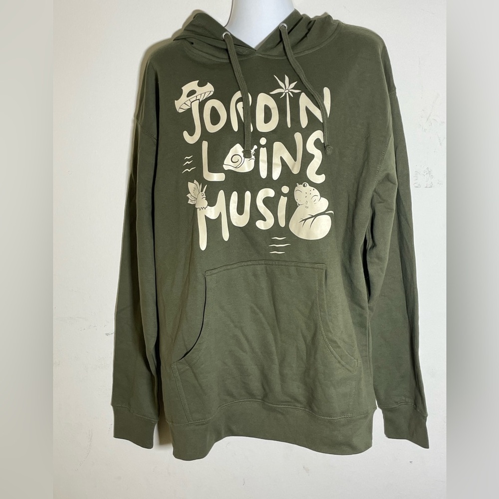 Sz L men /women  9oz. Unisex Midweight Pigment Dye Pullover Hood